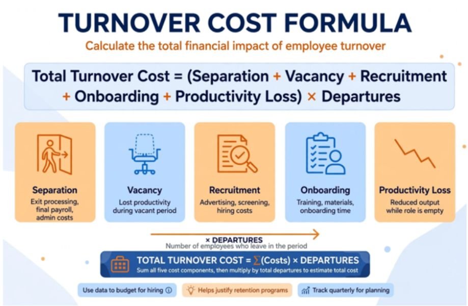 The Standard Turnover Calculation Formula for Hourly Roles