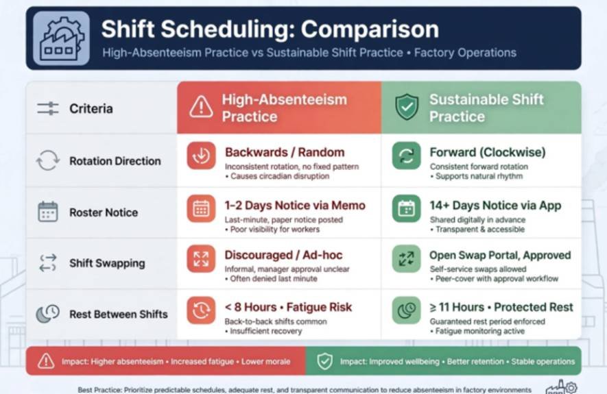Roster Lead Times and Shift Autonomy