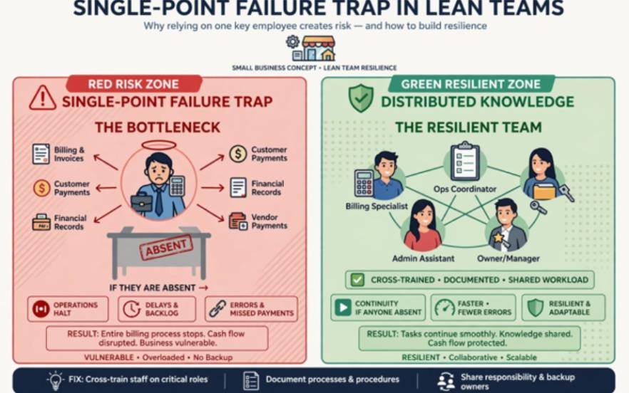 The Single-Point Failure Trap in Lean Teams