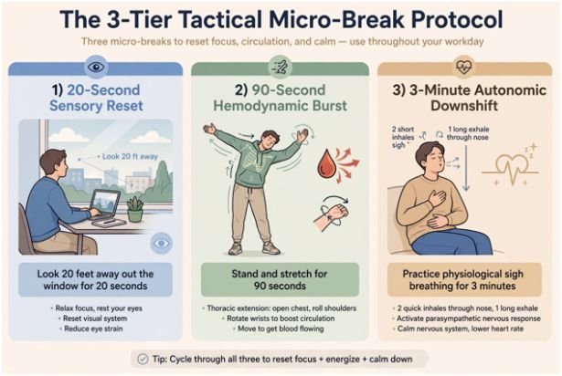 The 3-Tier Tactical Micro-Break Protocol