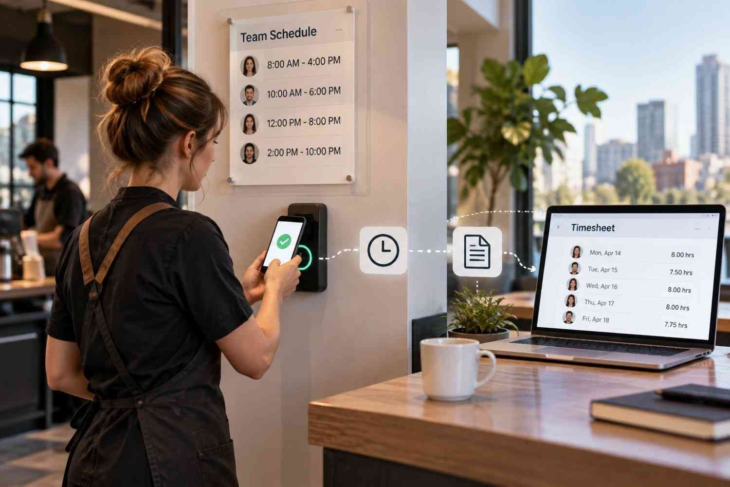 How the Connection Works From Shift to Timesheet