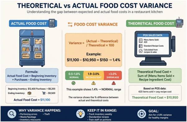 Pinpoint Leaks with Theoretical vs. Actual Food Cost