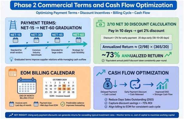 Commercial Terms and Cash Flow Optimization